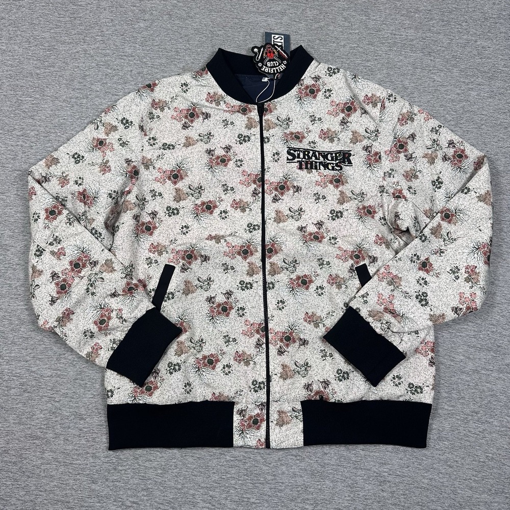 RSVLTS Stranger Things Reversible Bomber Jacket Mens XL Mind Flayer Mayhem NEW